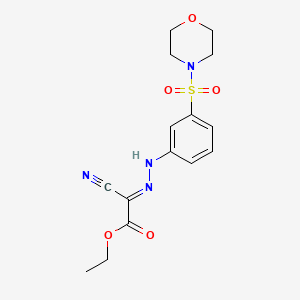 (E)-ethyl 2-cyano-2-(2-(3-(morpholinosulfonyl)phenyl)hydrazono)acetate