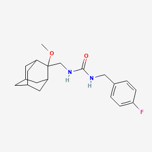 molecular formula C20H27FN2O2 B2609916 1-(4-氟苄基)-3-(((1R,3S,5r,7r)-2-甲氧基金刚烷-2-基)甲基)脲 CAS No. 1797727-64-0