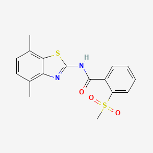 N-(4,7-dimethylbenzo[d]thiazol-2-yl)-2-(methylsulfonyl)benzamide