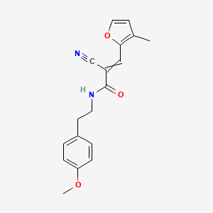 2-cyano-N-[2-(4-methoxyphenyl)ethyl]-3-(3-methylfuran-2-yl)prop-2-enamide