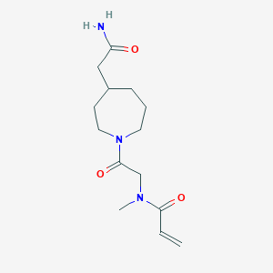 N-[2-[4-(2-Amino-2-oxoethyl)azepan-1-yl]-2-oxoethyl]-N-methylprop-2-enamide