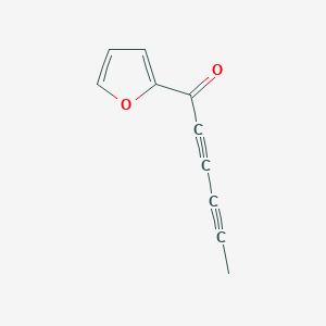 molecular formula C10H6O2 B2609967 1-(Furan-2-yl)hexa-2,4-diyn-1-one CAS No. 1768-04-3