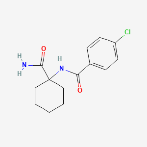 molecular formula C14H17ClN2O2 B2609969 N-(1-carbamoylcyclohexyl)-4-chlorobenzamide CAS No. 946385-21-3