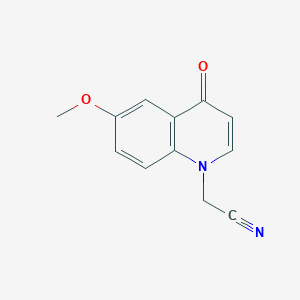 (6-methoxy-4-oxoquinolin-1(4H)-yl)acetonitrile