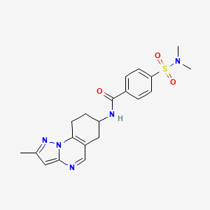 4-(dimethylsulfamoyl)-N-{2-methyl-6H,7H,8H,9H-pyrazolo[1,5-a]quinazolin-7-yl}benzamide