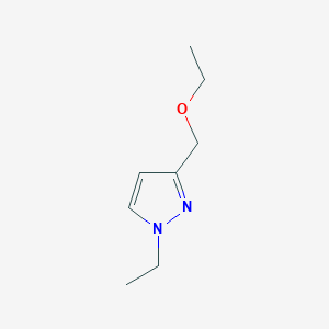 molecular formula C8H14N2O B2609977 3-(ethoxymethyl)-1-ethyl-1H-pyrazole CAS No. 1856083-46-9