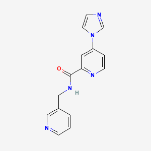 molecular formula C15H13N5O B2609978 4-(1H-imidazol-1-yl)-N-(pyridin-3-ylmethyl)picolinamide CAS No. 1421524-28-8