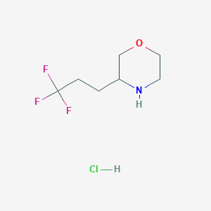 3-(3,3,3-Trifluoropropyl)morpholine;hydrochloride