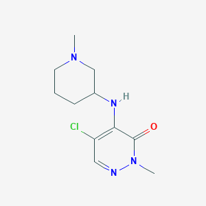 5-Chloro-2-methyl-4-[(1-methylpiperidin-3-yl)amino]-2,3-dihydropyridazin-3-one