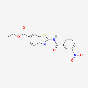 Ethyl 2-(3-nitrobenzamido)benzo[d]thiazole-6-carboxylate