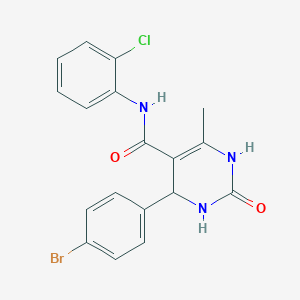 4-(4-bromophenyl)-N-(2-chlorophenyl)-6-methyl-2-oxo-3,4-dihydro-1H-pyrimidine-5-carboxamide
