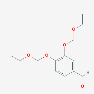 molecular formula C13H18O5 B026100 3,4-双(乙氧甲氧基)苯甲醛 CAS No. 128837-28-5