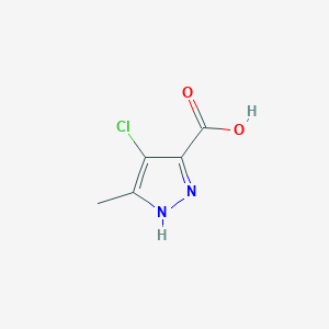 molecular formula C5H5ClN2O2 B2610016 4-chloro-5-methyl-1H-pyrazole-3-carboxylic acid CAS No. 29400-84-8