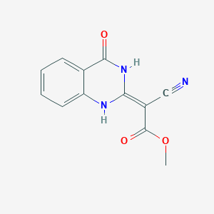 methyl (2E)-2-cyano-2-(4-oxo-1H-quinazolin-2-ylidene)acetate