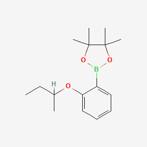molecular formula C16H25BO3 B2610020 2-(2-Butan-2-yloxyphenyl)-4,4,5,5-tetramethyl-1,3,2-dioxaborolane CAS No. 2246539-92-2