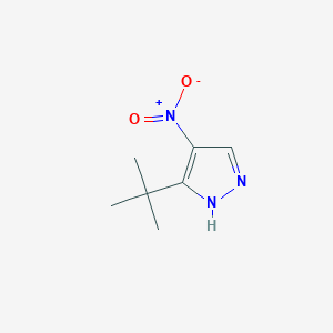 molecular formula C7H11N3O2 B2610030 3-(叔丁基)-4-硝基-1H-吡唑 CAS No. 38858-95-6