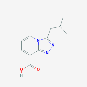 3-(2-Methylpropyl)-[1,2,4]triazolo[4,3-a]pyridine-8-carboxylic acid