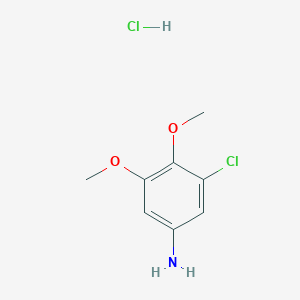 molecular formula C8H11Cl2NO2 B2610039 3-Chloro-4,5-dimethoxyaniline hydrochloride CAS No. 1909337-13-8