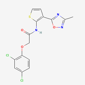 2-(2,4-dichlorophenoxy)-N-(3-(3-methyl-1,2,4-oxadiazol-5-yl)thiophen-2-yl)acetamide