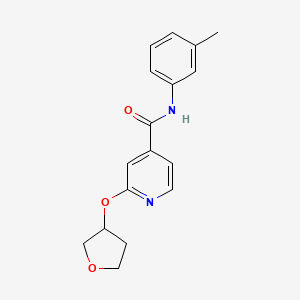 molecular formula C17H18N2O3 B2610048 2-((tetrahydrofuran-3-yl)oxy)-N-(m-tolyl)isonicotinamide CAS No. 1903459-92-6
