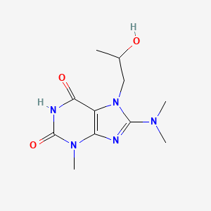 8-(dimethylamino)-7-(2-hydroxypropyl)-3-methyl-1H-purine-2,6(3H,7H)-dione