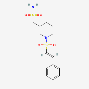 [1-[(E)-2-phenylethenyl]sulfonylpiperidin-3-yl]methanesulfonamide