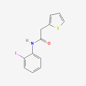 molecular formula C12H10INOS B2610061 N-(2-碘苯基)-2-(2-噻吩基)乙酰胺 CAS No. 349422-63-5