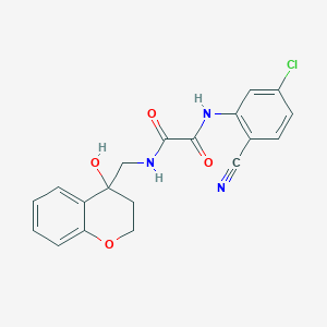 molecular formula C19H16ClN3O4 B2610063 N1-(5-chloro-2-cyanophenyl)-N2-((4-hydroxychroman-4-yl)methyl)oxalamide CAS No. 1396684-25-5