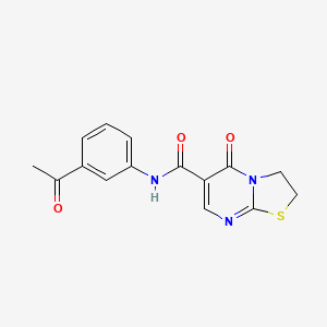 N-(3-acetylphenyl)-5-oxo-3,5-dihydro-2H-thiazolo[3,2-a]pyrimidine-6-carboxamide