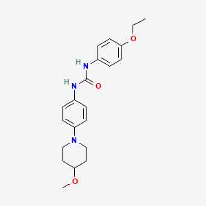 molecular formula C21H27N3O3 B2610071 1-(4-Ethoxyphenyl)-3-(4-(4-methoxypiperidin-1-yl)phenyl)urea CAS No. 1448069-85-9