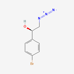 molecular formula C8H8BrN3O B2610074 (R)-1-(4-Bromophenyl)-2-azidoethanol CAS No. 169272-23-5