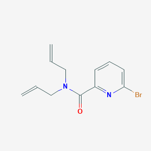molecular formula C12H13BrN2O B2610079 6-bromo-N,N-bis(prop-2-en-1-yl)pyridine-2-carboxamide CAS No. 1445587-07-4