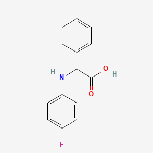 molecular formula C14H12FNO2 B2610103 (4-Fluoro-phenylamino)-phenyl-acetic acid CAS No. 124573-79-1