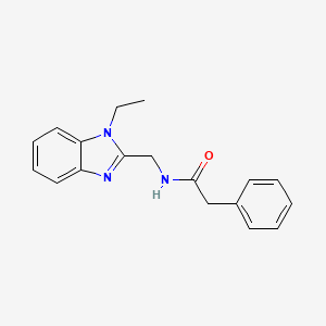 N-[(1-ethylbenzimidazol-2-yl)methyl]-2-phenylacetamide