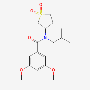 N-(1,1-dioxothiolan-3-yl)-3,5-dimethoxy-N-(2-methylpropyl)benzamide