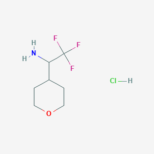 2,2,2-Trifluoro-1-(oxan-4-yl)ethan-1-amine hydrochloride