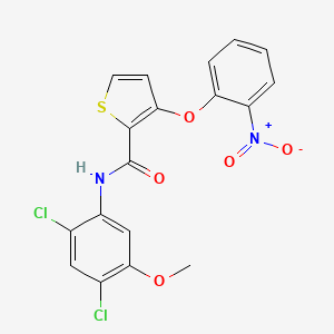 N-(2,4-dichloro-5-methoxyphenyl)-3-(2-nitrophenoxy)-2-thiophenecarboxamide