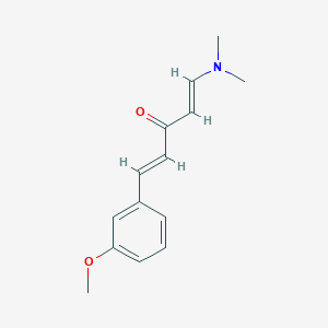 molecular formula C14H17NO2 B2610135 (1E,4E)-1-(dimethylamino)-5-(3-methoxyphenyl)penta-1,4-dien-3-one CAS No. 886361-10-0