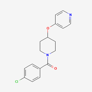 (4-Chlorophenyl)(4-(pyridin-4-yloxy)piperidin-1-yl)methanone