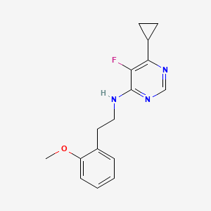 6-Cyclopropyl-5-fluoro-N-[2-(2-methoxyphenyl)ethyl]pyrimidin-4-amine