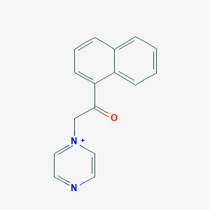 1-[2-(1-Naphthyl)-2-oxoethyl]pyrazin-1-ium