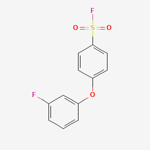 molecular formula C12H8F2O3S B2610161 4-(3-Fluorophenoxy)benzenesulfonyl fluoride CAS No. 2137573-82-9