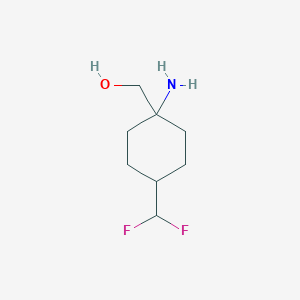 molecular formula C8H15F2NO B2610187 [1-Amino-4-(difluoromethyl)cyclohexyl]methanol CAS No. 2172454-26-9