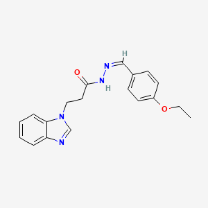 (Z)-3-(1H-benzo[d]imidazol-1-yl)-N'-(4-ethoxybenzylidene)propanehydrazide