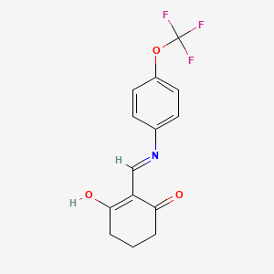 2-(((4-(Trifluoromethoxy)phenyl)amino)methylene)cyclohexane-1,3-dione