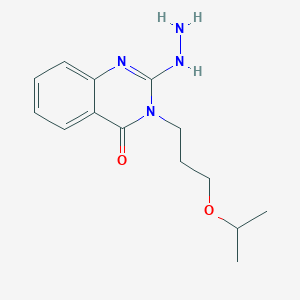 2-Hydrazinyl-3-(3-isopropoxypropyl)quinazolin-4(3H)-one