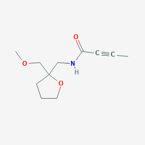 N-[[2-(Methoxymethyl)oxolan-2-yl]methyl]but-2-ynamide