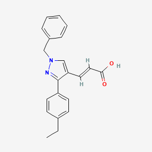 (E)-3-[1-benzyl-3-(4-ethylphenyl)pyrazol-4-yl]prop-2-enoic acid