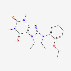 molecular formula C19H21N5O3 B2610226 6-(2-Ethoxyphenyl)-2,4,7,8-tetramethylpurino[7,8-a]imidazole-1,3-dione CAS No. 878732-98-0
