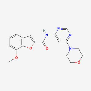 7-methoxy-N-(6-morpholinopyrimidin-4-yl)benzofuran-2-carboxamide